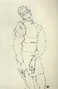 Egon Schiele Standing Male Figure oil painting picture wholesale